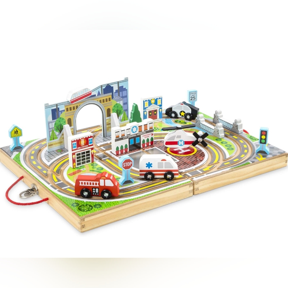 Melissa & Doug Take Along Town Set